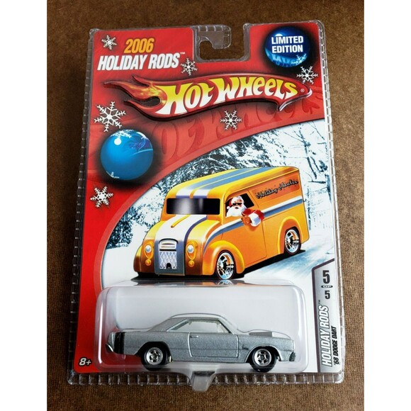Hot Wheels '68 DODGE DART Silver 5/5 2006 HOLIDAY RODS 1:64 LTD. ED. REAL RIDERS - Picture 2 of 16